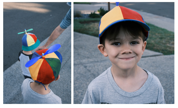 Czapka z daszkiem i ze śmigłem kolorowa wiatrak zdjęcie 13