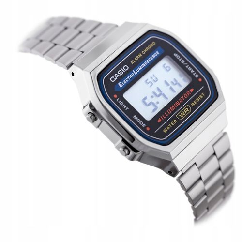 ZEGAREK MĘSKI CASIO RETRO VINTAGE A168WA stoper alarm datownik +BOX na Arena.pl