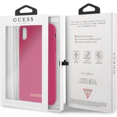 Guess Silicone - Etui iPhone Xs Max (Pink) na Arena.pl