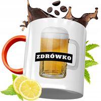 Kubek Pomarańczowy Dla Przyjaciela Przyjaciółki Z Nadrukiem Ze Zdjęciem
