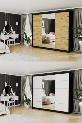 Szafa przesuwna Norvio I 250 cm z lustrem na Arena.pl