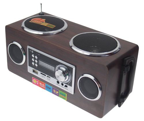 BOOMBOX Odtwarzacz USB SD Akumulator + Bateria BL na Arena.pl
