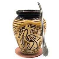 Zestaw Matero AZTEK do Yerba Mate + Akcesoria