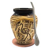 Zestaw Matero AZTEK do Yerba Mate + Akcesoria