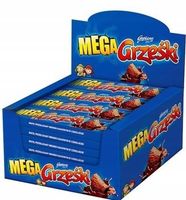 Grześki Mega Wafel przekładany kremem kakaowym w czekoladzie 48 g