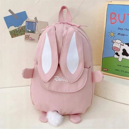 PLECAK DLA DZIECI KRÓLIK Z USZAMI - Łososiowy na Arena.pl