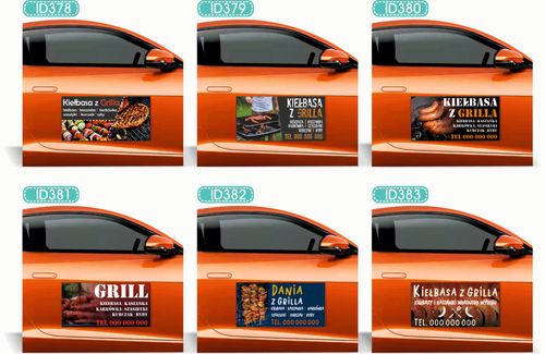 Magnes na samochód reklama magnetyczna 60x30 cm BIURO PODRÓŻY na Arena.pl