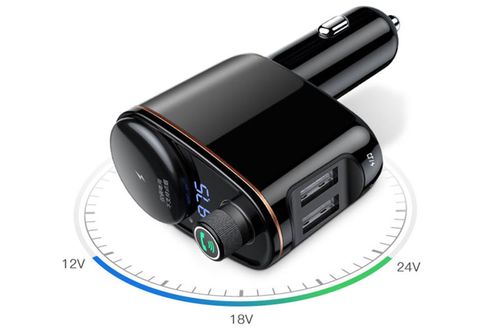 Baseus Transmiter Bluetooth ładowarka 2xUSB 3.4A Locomotive na Arena.pl