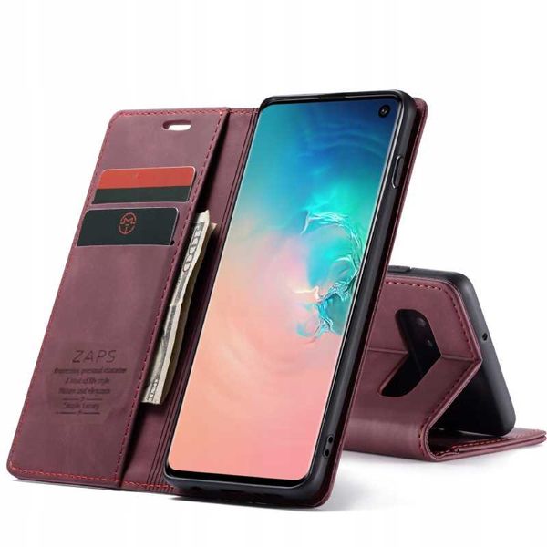Spacecase Wallet Galaxy S10E Wiśniowy zdjęcie 8