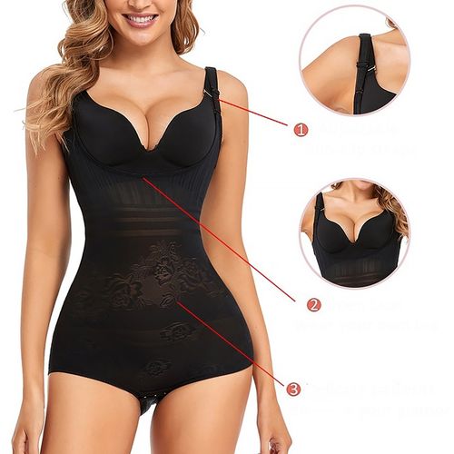 BODY damskie mocno WYSZCZUPLAJĄCE korygujące brzuch talię GORSET majtki na Arena.pl