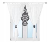 Firana na TARAS BALKON salon MANDALA szar 300x250