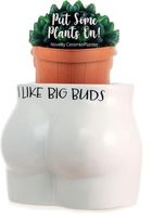 Śmieszna Doniczka do Roślin z napisem „I Like Big Buds”