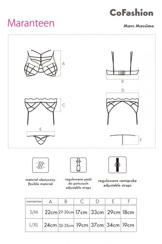 Zmysłowy komplet Soledad rozmiar - S/M na Arena.pl