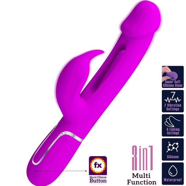 Pretty Love - Kampas Rabbit 3 In 1, Multifunction Vibrator zdjęcie 8