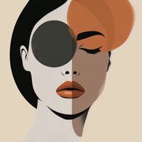 Plakat 80x80cm Dwie Strony Piękna