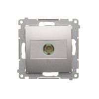 Simon54 Gniazdo antenowe TV pojedyncze końcowe DAK1.01/43 srebrne