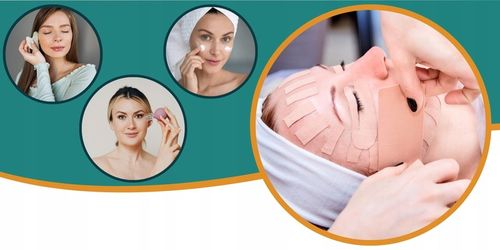 Taśma tejpy plastry do kinesiotapingu kinesio CureTape 5m tape twarzy na Arena.pl