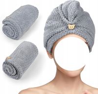 Recznik do włosów z mikrofibry turban chłonny 2szt