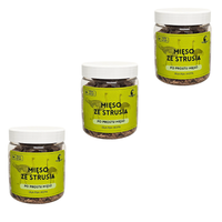 3x 90g liofilizowane mięso strusia 90g dla psa i kota | alergia pokarmowa