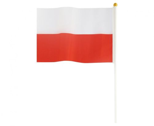 Flaga Polska  60X90 z patyczkiem 90cm na Arena.pl