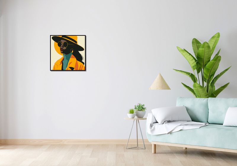 Plakat 50x50cm Żółta Stylowość zdjęcie 4