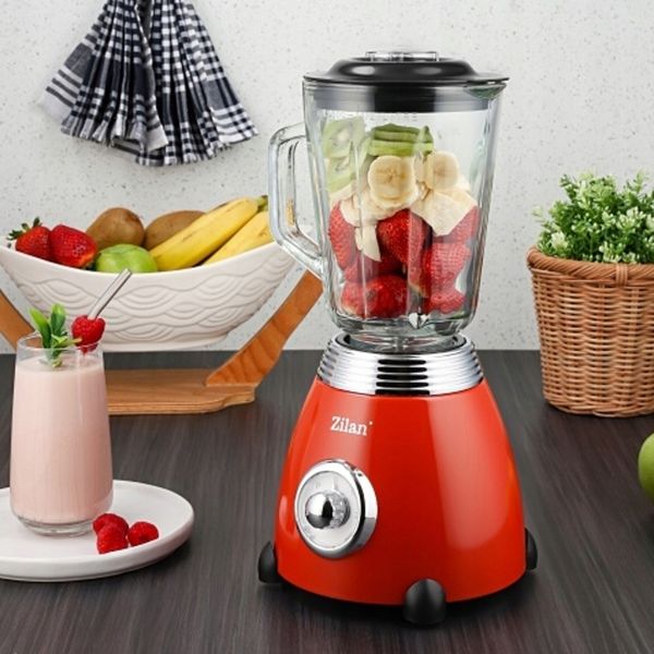 BLENDER KIELICHOWY CZERWONY 2 BIEGI PULSE RETRO 500W zdjęcie 7