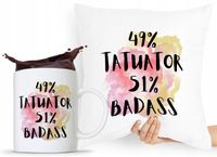 Zestaw Poduszka + Kubek Dla Tatuażysty Prezent Z Nadrukiem Ze Zdjęciem