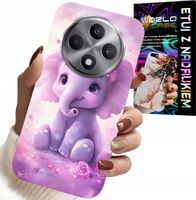 ETUI DO OPPO RENO12 F / 12FS 5G - SŁODKI SŁONIK NA RÓŻOWYM TLE CASE +FOLIA