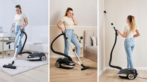 Cichy Odkurzacz workowy Yoer HEPA +6 szczotek INTELIGENTNY +PILOT na Arena.pl