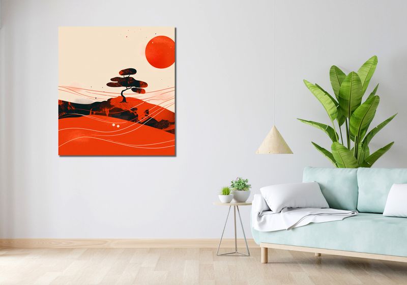 Obraz 90x100cm Czerwone Pustynne Pejzaże zdjęcie 2