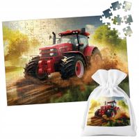 PUZZLE TRADYCYJNE - TRAKTOR CIĄGNIK POLE GOSPODARSTWO ROLNIK - 252EL