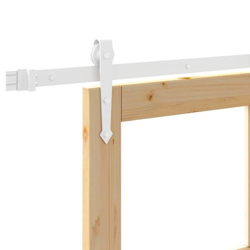 Drzwi Przesuwne Brązowy 86 x 211 cm Drewno i metal na Arena.pl