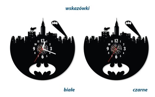 Zegar ścienny z płyty winylowej Batman 10.7 na Arena.pl