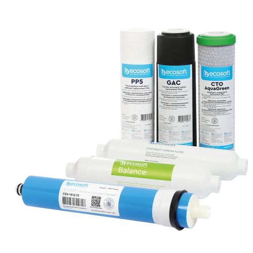 Ecosoft Pure Balance Zestaw 6 filtrów do systemów odwróconej osmozy na Arena.pl