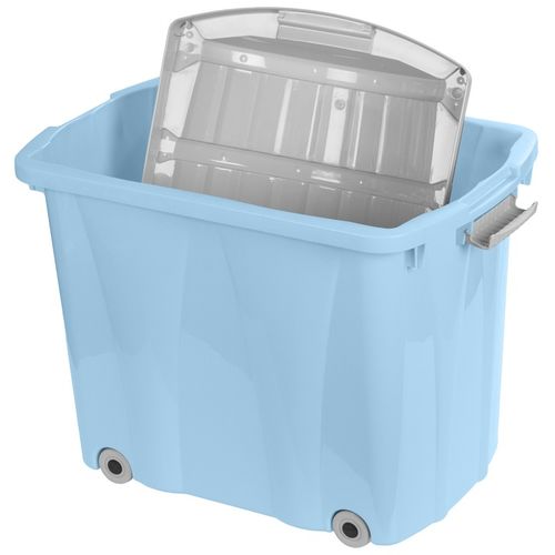 KOSZ NA ZABAWKI 60 L DUŻY POJEMNIK KUFER SKRZYNIA ORGANIZER KÓŁKA POJEMNY na Arena.pl