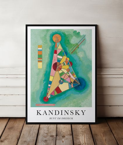 Plakat Kandinsky reprodukcje 40x50 cm w czarnej ramie na Arena.pl