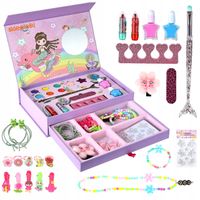 ZESTAW PIĘKNOŚCI KOSMETYKÓW BRANSOLETEK DLA DZIECI MAKEUP MALOWANIE LAKIERY