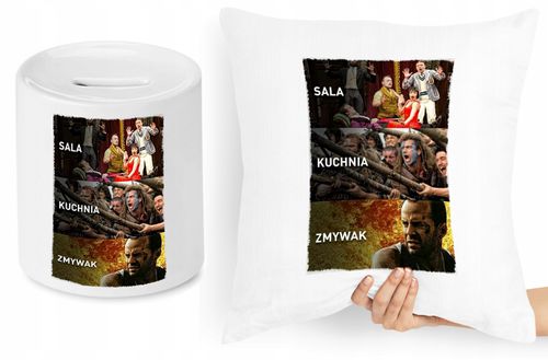 Dla Kucharza Zestaw Poduszka + Skarbonka Prezent Z Nadrukiem Ze Zdjęciem na Arena.pl