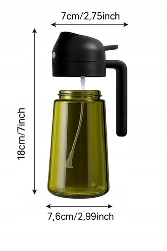 DOZOWNIK DO OLIWY OCTU OLEJU SPRYSKIWACZ NALEWAK TEKAN 470ML SZKLANY na Arena.pl