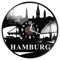 Zegar ścienny z płyty winylowej Hamburg 258.14