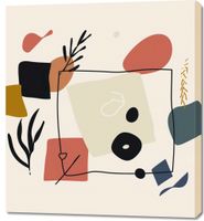 Obraz 90x100cm Abstrakcyjny Dialog