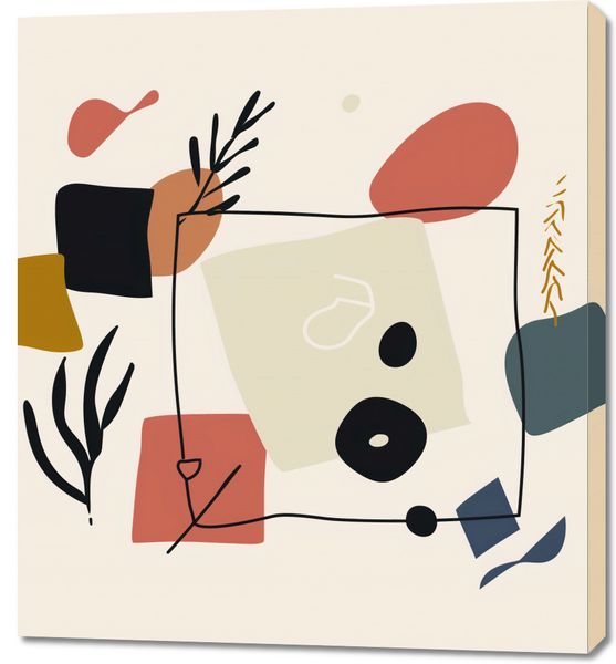 Obraz 90x100cm Abstrakcyjny Dialog zdjęcie 1