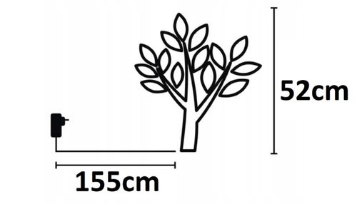 4x DRZEWKO DUŻE BIAŁE 60 LED na Arena.pl