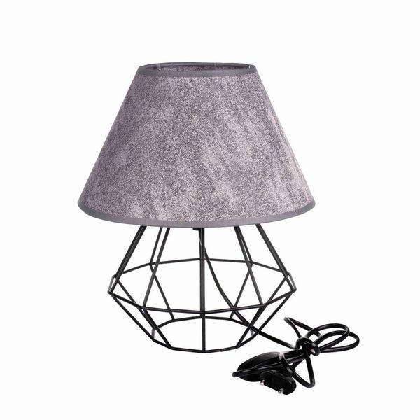 Lampka nocna 1xE27 PATI BLACK/GREY zdjęcie 1