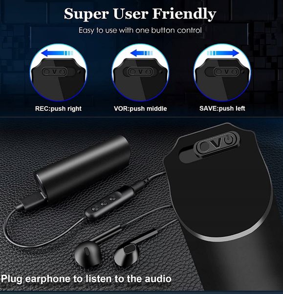 MINI DYKTAFON PENDRIVE URUCHAMIANY NA GŁOS MAGNES zdjęcie 3