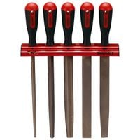 zestaw pilników do metalu 250mm z wieszakiem  5szt. - l-128660107