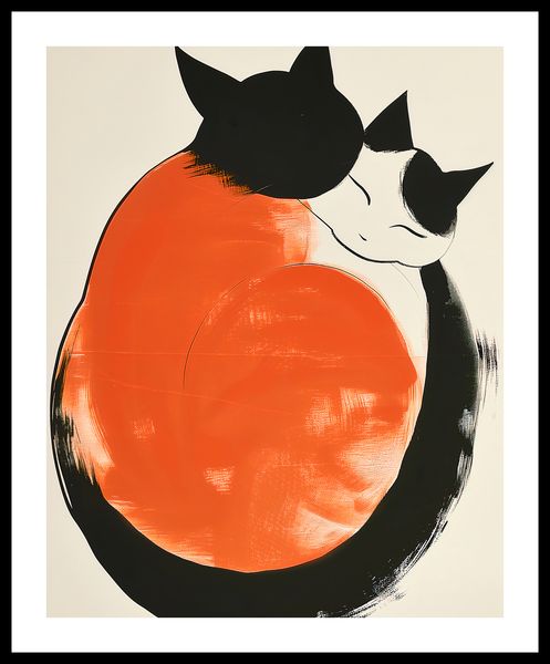 Plakat 40x50cm Yin i Yang Kotów zdjęcie 3