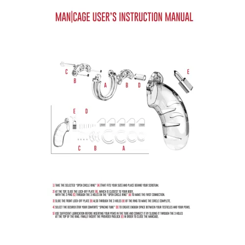 man|cage model 22 - system kontrolny z elektrostymulacją, pierścienie na Arena.pl