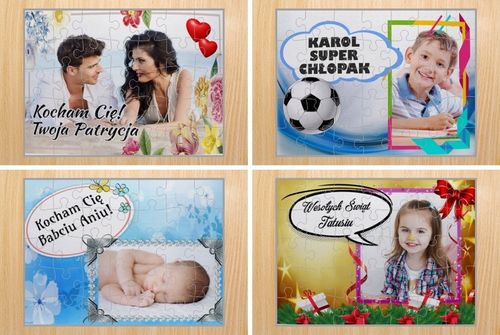 FOTO PUZZLE Z TWOIM WŁASNYM ZDJĘCIEM NADRUKIEM GRAFIKĄ FOTOPUZZLE PREZENT na Arena.pl