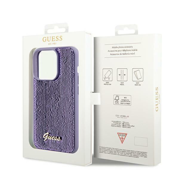 Etui Guess do iPhone 13 Pro Max, Fioletowy zdjęcie 8